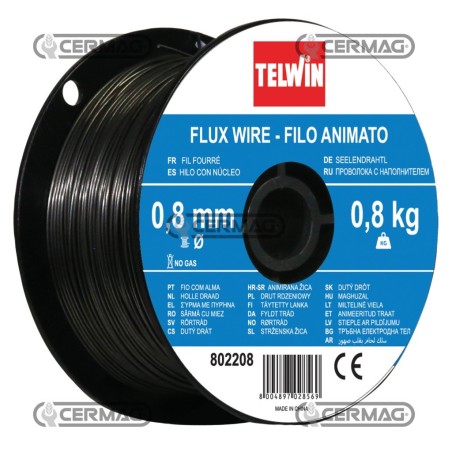 Bobina 0,8 kg di filo animato Diametro filo 0,8 mm 70525 Telwin | NewgardenAgri.com