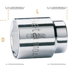 Chiave a bussola esagonale con attacco quadro 3/8" Misura 8 mm 70137 BETA | NewgardenAgri.com