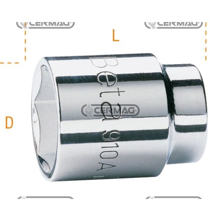 Chiave a bussola esagonale con attacco quadro 3/8" Misura 20 mm 70149 BETA | NewgardenAgri.com