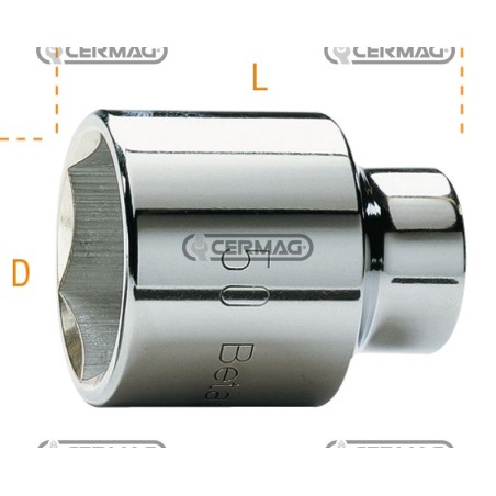 Chiave a bussola esagonale con attacco quadro 3/4" Misura 41 mm 70190 BETA | NewgardenAgri.com