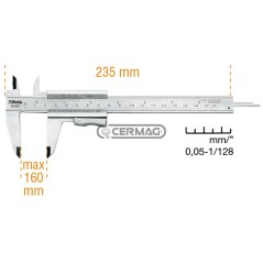 Calibro a corsoio Precisione 1/20 mm 70418 BETA | NewgardenAgri.com
