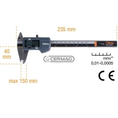 Calibro digitale a corsoio Precisione 1/100 mm 70419 BETA | NewgardenAgri.com