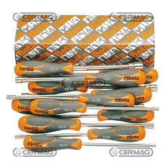 Serie di 11 chiavi a bussola con impugnatura bimateriale 70125 BETA | NewgardenAgri.com