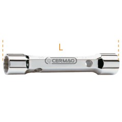Chiave poligonale doppia a tubo serie pesante Misure 14x15 mm 70093 BETA | NewgardenAgri.com