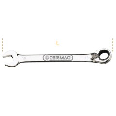 Chiave combinata a cricchetto reversibile Misura 24 mm 70076 BETA | NewgardenAgri.com