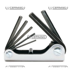 Serie da 7 chiavi maschio esagonali piegate brunite 70216 BETA | NewgardenAgri.com