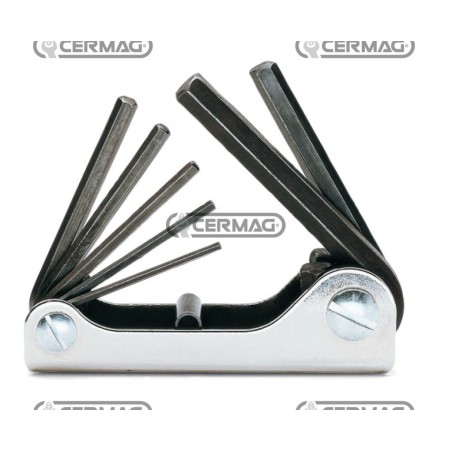 Serie da 7 chiavi maschio esagonali piegate brunite 70216 BETA | NewgardenAgri.com