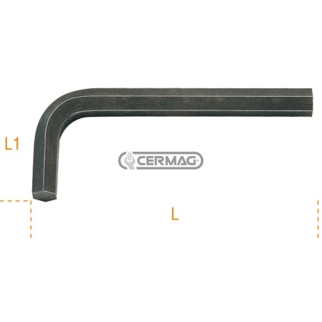 Chiave maschio esagonale piegata brunita Misura 2 mm 70452 BETA | NewgardenAgri.com