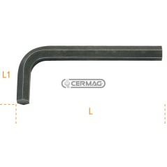 Chiave maschio esagonale piegata brunita Misura 8 mm 70461 BETA | NewgardenAgri.com