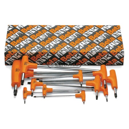 Serie da 13 chiave maschio piegata con impugnatura per viti TORX® 70241 BETA | NewgardenAgri.com