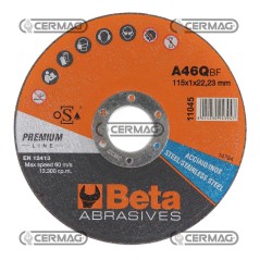 Disco da taglio per acciaio e inox Misura 115x1 mm 70561 BETA | NewgardenAgri.com