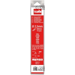 Confezione da 15 elettrodi rutili per acciaio Diametro 2,5 mm 70532 Telwin | NewgardenAgri.com