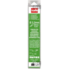 Confezione da 8 elettrodi rutili per acciaio inox Diametro 3,2 mm 70538 Telwin | NewgardenAgri.com