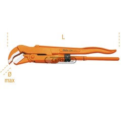 Swedish model pipe wrench with 45° thin jaws Diameter 3" - 90 mm 70319 BETA | NewgardenAgri.com