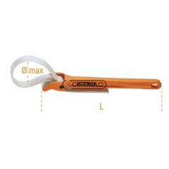 Wenderohrzange mit Riemen, Durchmesser 3" - 90 mm, 70320 BETA | NewgardenAgri.com