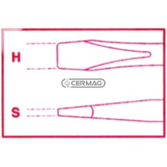 Giravite per viti a testa con intaglio SxAxL 0,8x4x100 mm 70285 BETA
