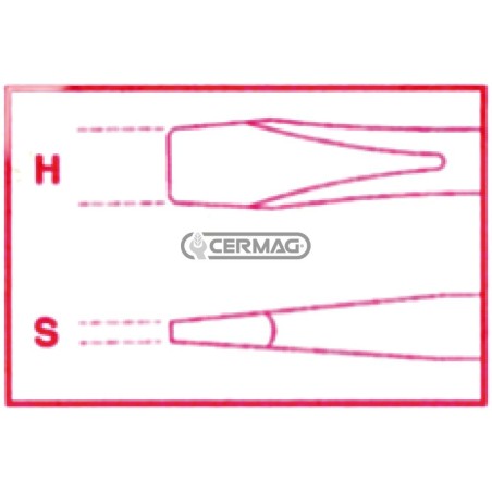 Tournevis pour vis à tête fendue SxAxL 1,2x6,5x150 mm 70288 BETA