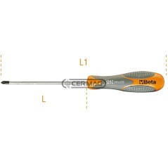 Tournevis pour vis cruciformes Phillips® PHxDxL 3x8x150 mm 70297 BETA | NewgardenAgri.com