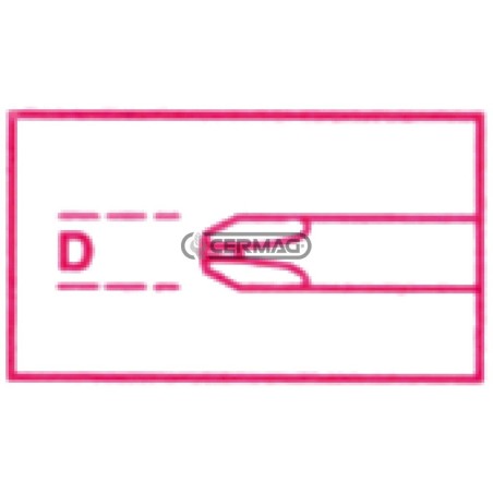 Tournevis pour vis cruciformes Phillips®, très court, type PHxDxL 2x6x30 mm 70300 BETA