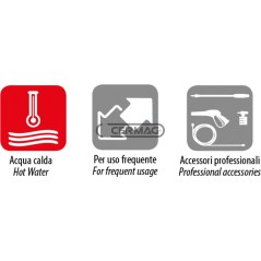 Idropulitrice ad acqua calda HOT 1507 (Semi professionale) Portata massima 450 l/h 28023 ANNOVI REVERBERI