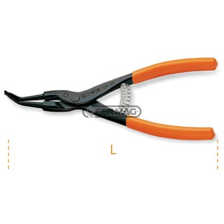 Pinza a becchi 45° per anelli elastici esterni Misure 40÷100 mm 70341 BETA | NewgardenAgri.com