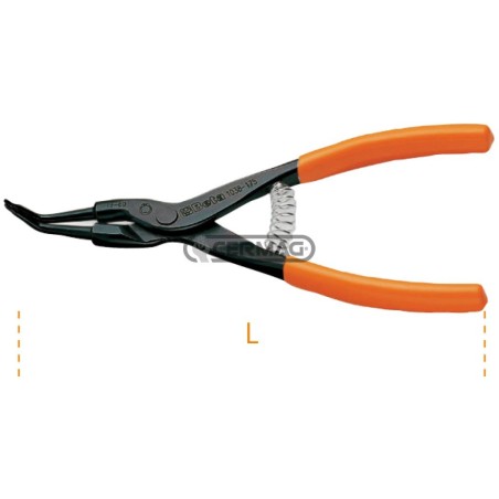 Pinza a becchi 90° per anelli elastici esterni Misure 40÷100 mm 70345 BETA | NewgardenAgri.com