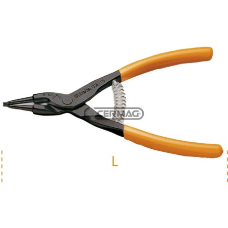 Pinza a becchi dritti per anelli elastici esterni Misure 3÷10 mm 70334 BETA | NewgardenAgri.com