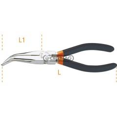 Pinza a becchi mezzotondi lunghissimi piegati con manici in PVC Lunghezza - L 200 mm 70350 BETA | NewgardenAgri.com