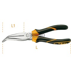 Pinza a becchi mezzotondi lunghissimi piegati con impugnatura bimateriale Lunghezza - L 200 mm 70355 BETA | NewgardenAgri.com
