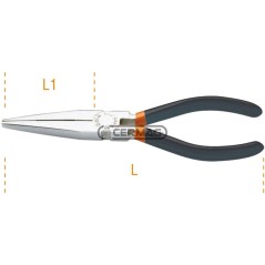 Pinza a becchi piatti lunghissimi dritti con manici in PVC Lunghezza - L 200 mm 70347 BETA | NewgardenAgri.com