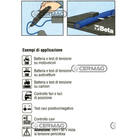 Probador de tensión 70443 BETA