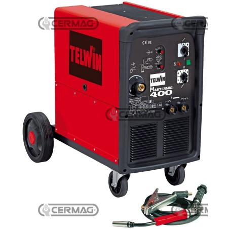 Soldadora de alambre MIG-MAG/FLUX/BRAZING - MASTERMIG 400 70511 Telwin | NewgardenAgri.com