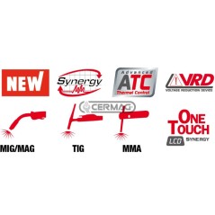 Soldadora de hilo MIG-MAG/FLUX/BRAZING/MMA/TIG DC-LIFT - TECHNOMIG 225 DUAL SYNERGIC 70513 Telwin
