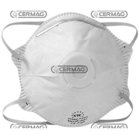 Filternde Halbmaske mit Ventil für Stäube, Nebel und Dämpfe mit niedriger bis mittlerer Toxizität. Schutzklasse FFP2 76055 | ...