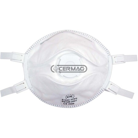 Filternde Halbmaske mit Ventil für Staub, Fasern und giftige Dämpfe, Schutzklasse FFP3 76056 | NewgardenAgri.com
