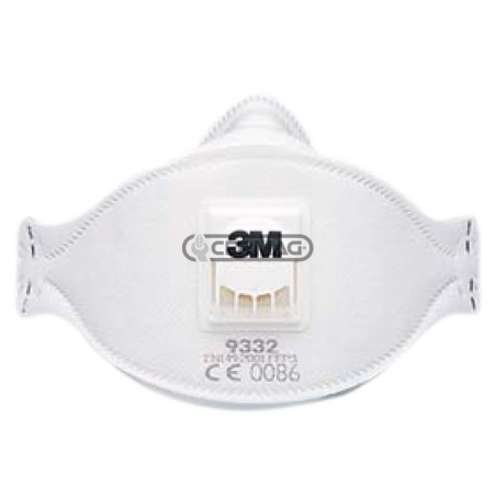 3M 76058 FFP3 Facepiece with Valve for Dust, Fibres and Toxic Fumes Protection Class | NewgardenAgri.com
