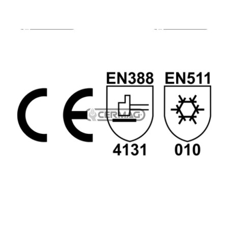 76153 Technischer Handschuh aus Nylon/Nitril mit durchgehender Stricktechnik