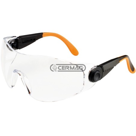 GAFAS ENVOLVENTES DE POLICARBONATO RESISTENTES A LOS ARAÑAZOS CON PATILLAS DE NYLON AJUSTABLES 76046 | NewgardenAgri.com