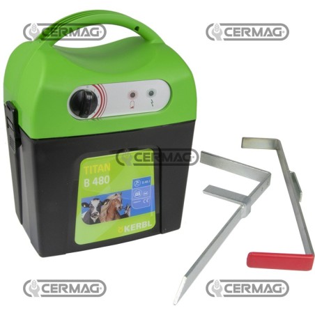 TITAN B 480 Akku-Weidezaungerät 9/12 V 01208 Kerbl | NewgardenAgri.com