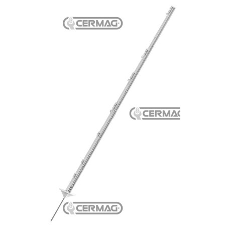 Poste de plástico blanco - CLASSIC Altura 105 cm Punta 17 cm 01244 Bordillo | NewgardenAgri.com
