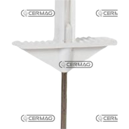 Poste de plástico blanco - CLASSIC Altura 105 cm Punta 17 cm 01244 Bordillo