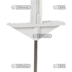 Poste de plástico blanco - CLASSIC Altura 156 cm Punta 21 cm 01245 Bordillo