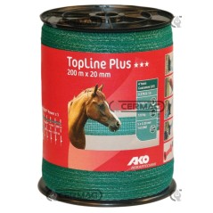 Cinta de valla verde - CLÁSICA Longitud 200 m Ancho 20 mm 01271 Bordillo | NewgardenAgri.com