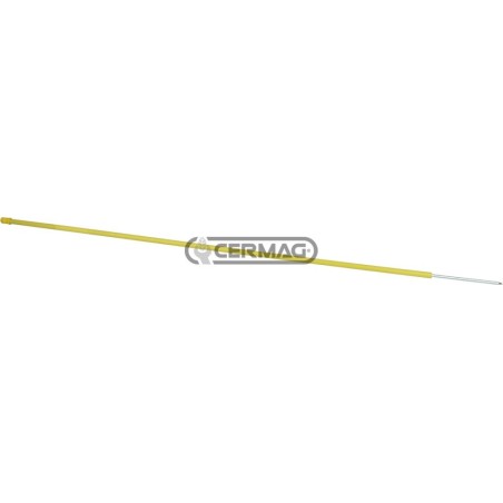 Poste amarillo de un solo punto para red CLASSICNET. Altura: 108 cm. 01225 Kerbl | NewgardenAgri.com