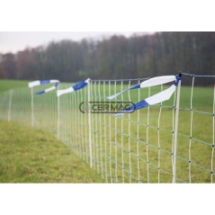Rete elettrica dissuasiva per lupi, volpi e cani selvatici- TitanNet Premium Vario Lunghezza 50 m Altezza 122 cm 01226 Kerbl ...