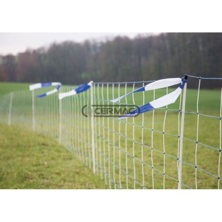 Red eléctrica disuasoria para lobos, zorros y perros salvajes - TitanNet Premium Vario Longitud 50 m Altura 122 cm 01226 Kerb...