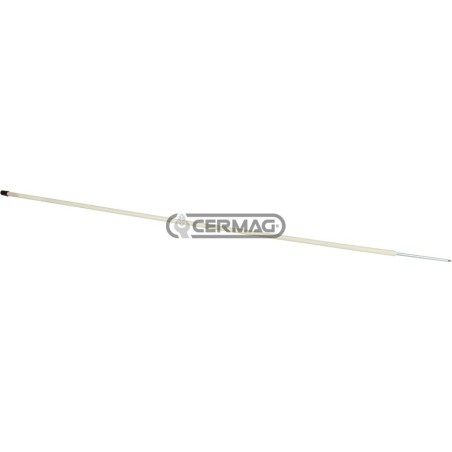 Poste blanco de un solo punto para redes TitanNet Premium Vario. Altura: 122 cm. 01227 Kerbl | NewgardenAgri.com