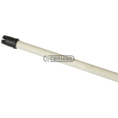 Poste blanco de un solo punto para redes TitanNet Premium Vario. Altura: 122 cm. 01227 Kerbl