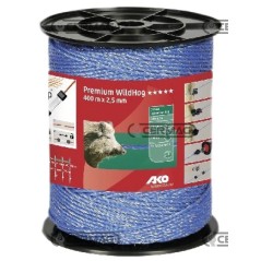 Cable disuasorio azul PREMIUM WILDHOG, longitud 400 m, 01259 Kerbl | NewgardenAgri.com