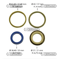 kit guarnizioni x cilindro sterzo OGNIBENE 5160916C
